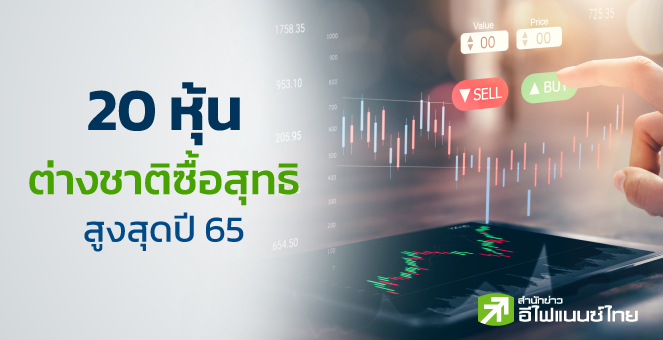 ส่อง 20 หุ้น NVDR ซื้อสูงสุด หลังต่างชาติซื้อสูงสุดเป็นประวัติการณ์